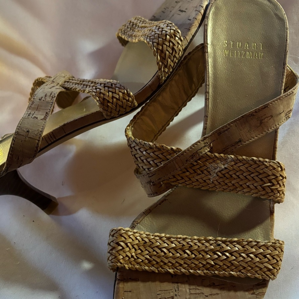 Stuart Weizmann Cork Sandals - image 2